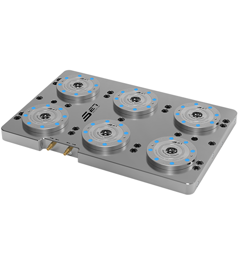 Sechs Element Zero Positionierer Basisplatte